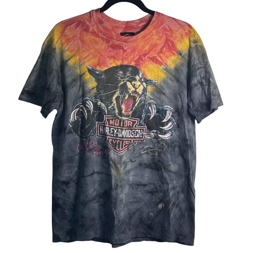 Harley-Davidson Vintage Dudley Perkins SF Single Stitch 1988-92 Tee Size Large